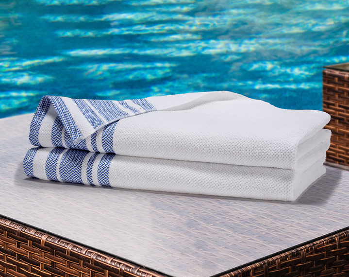 Frette Navy Pool Towel