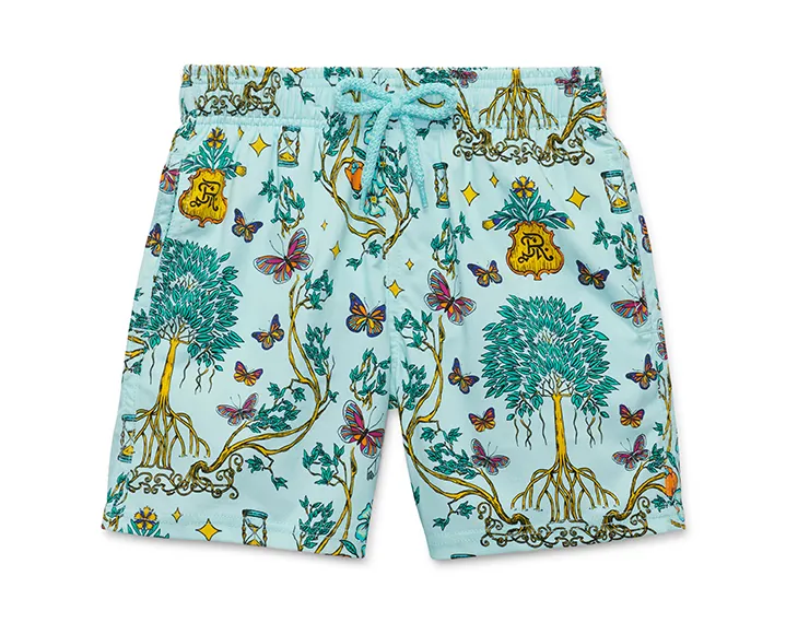 Vilebrequin for St. Regis Kanai Printed Boy’s Jirise Swim Trunk image