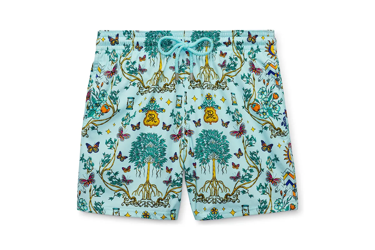 Womens printed swim shorts clearance